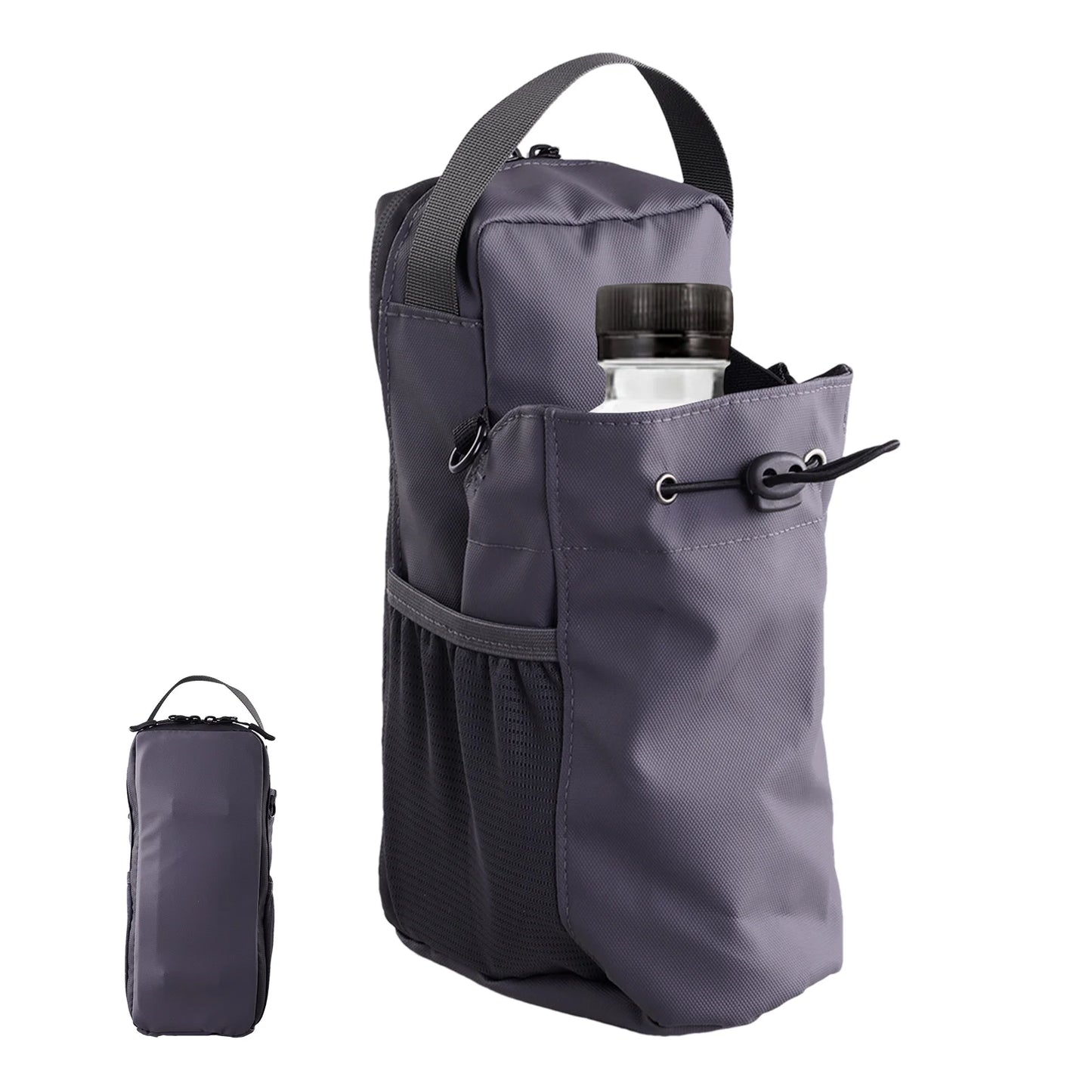Magnetic Gym Sling Bag Water Bottle & Phone Holder Waterproof Crossbody Bag for Outdoor Sports Travel Fitness Accessories